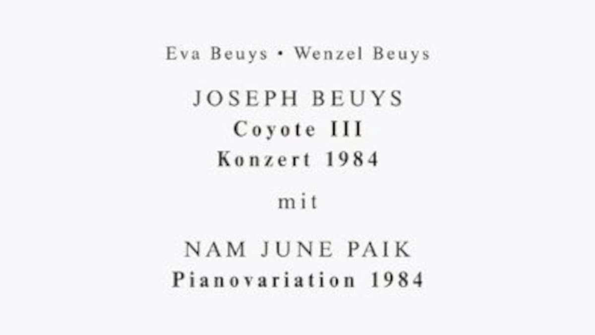Joseph Beuys - Coyote III