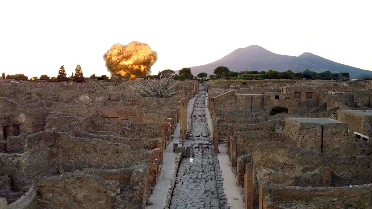Pompéi sous les bombes